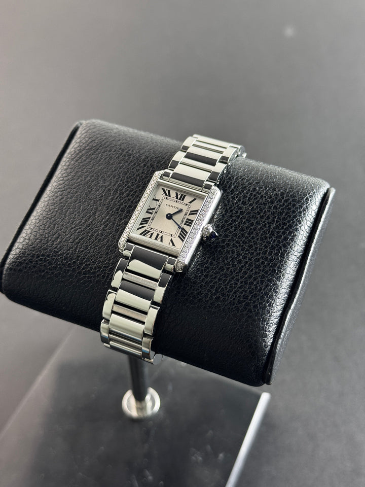Cartier Tank Medium Diamond Bezel