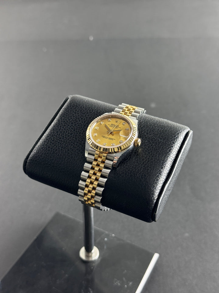 Rolex Datejust 31 Champagne Diamond Dial