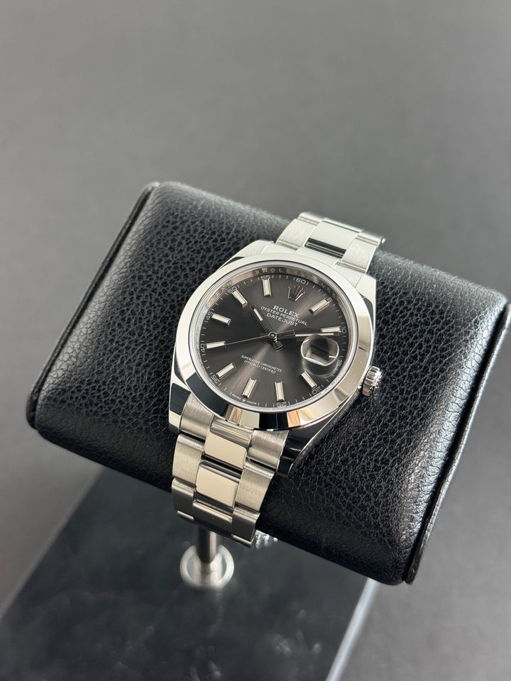Rolex Datejust 41 Rhodium Smooth