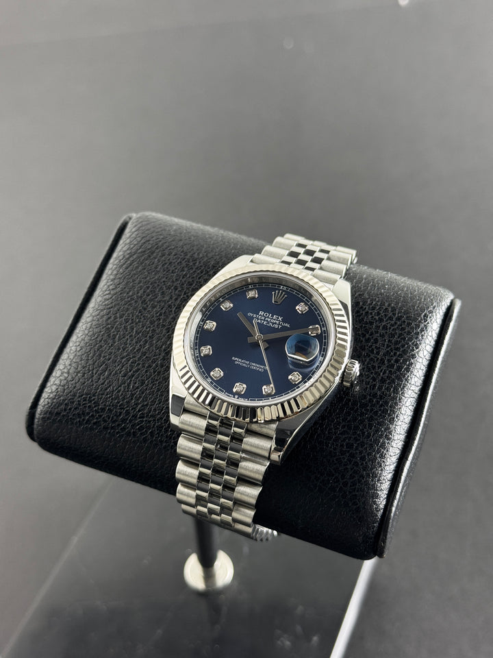 Rolex Datejust 41 Blue Diamond Marker