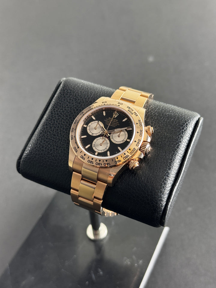 Rolex Daytona Full Rose Black Dial