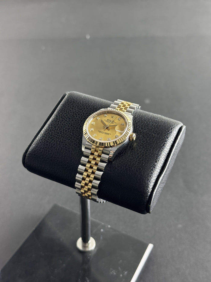 Rolex Datejust 31 Champagne Diamond Dial