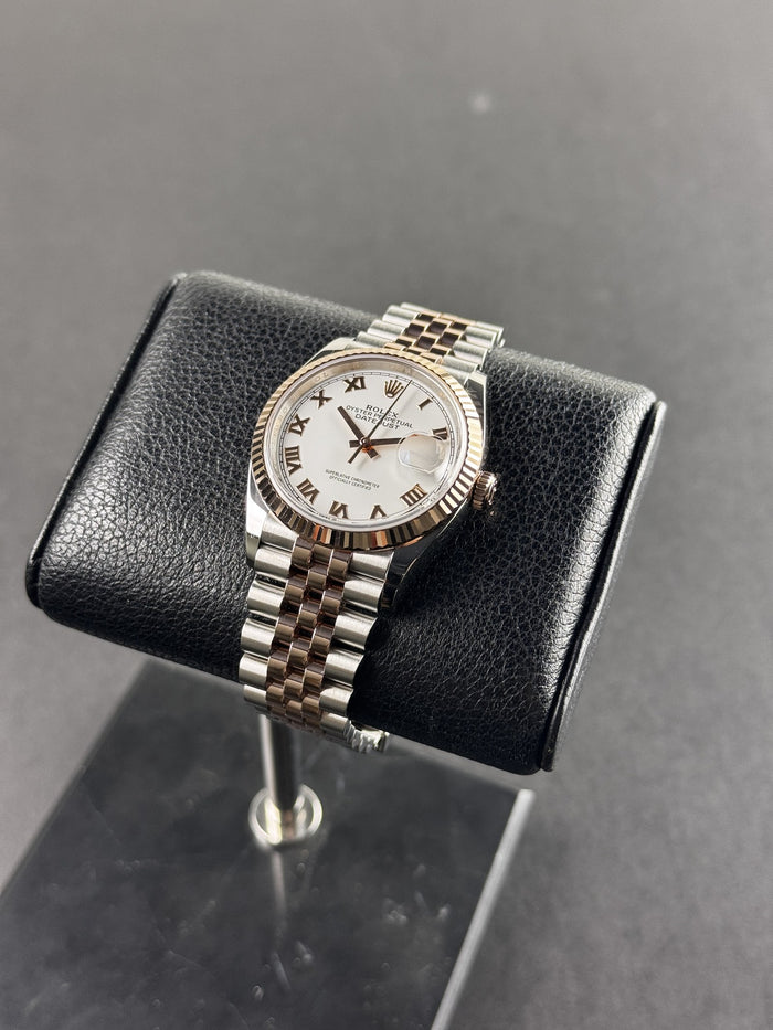 Rolex Datejust 36 Two Tone Rose White Roman