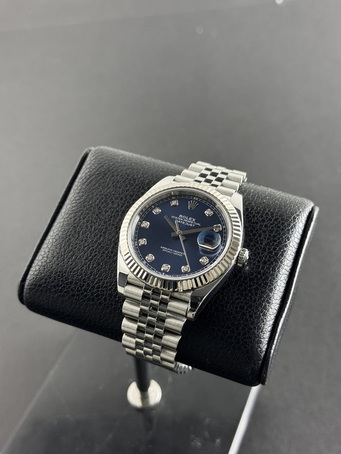 Rolex Datejust 41 Blue Diamond Marker