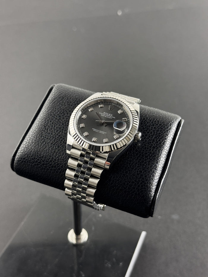 Rolex Datejust 41 Rhodium Diamond Dial