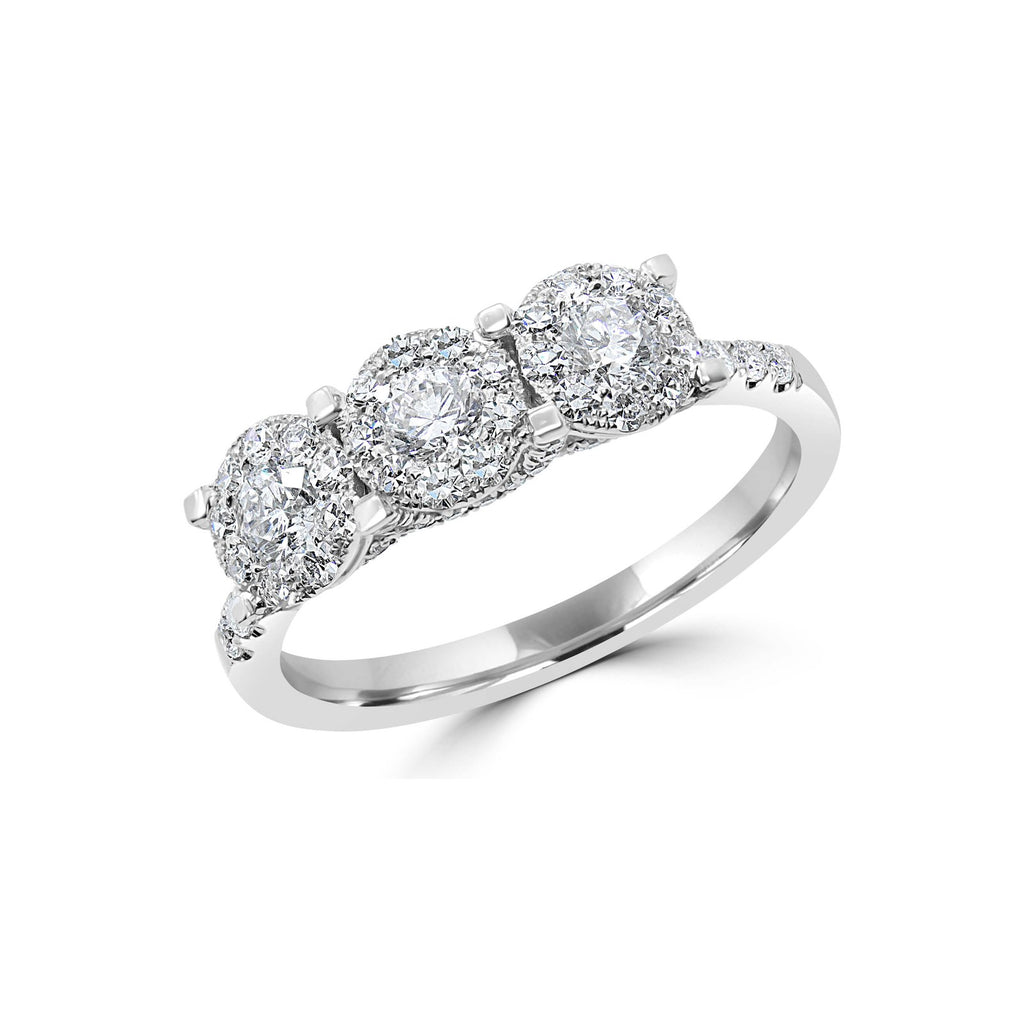 Round Trinity Lady Dream Diamond Ring