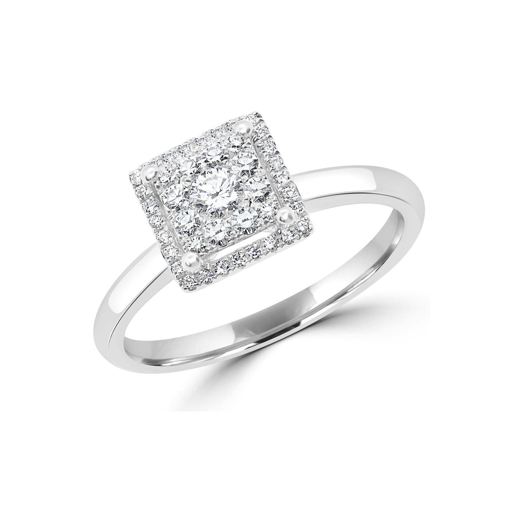 Square Lady Dream Diamond Ring Medium