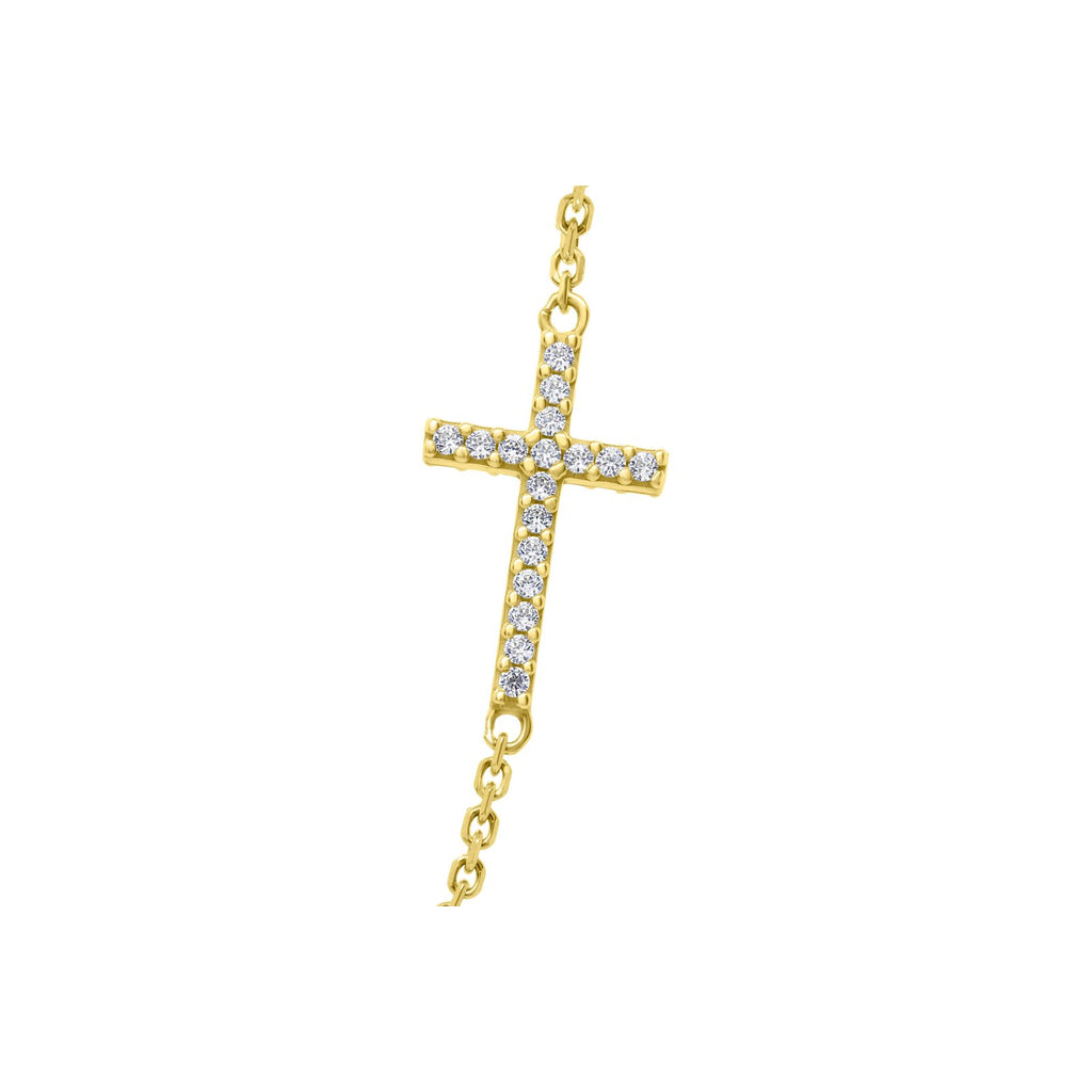 Zirconium Cross Necklace