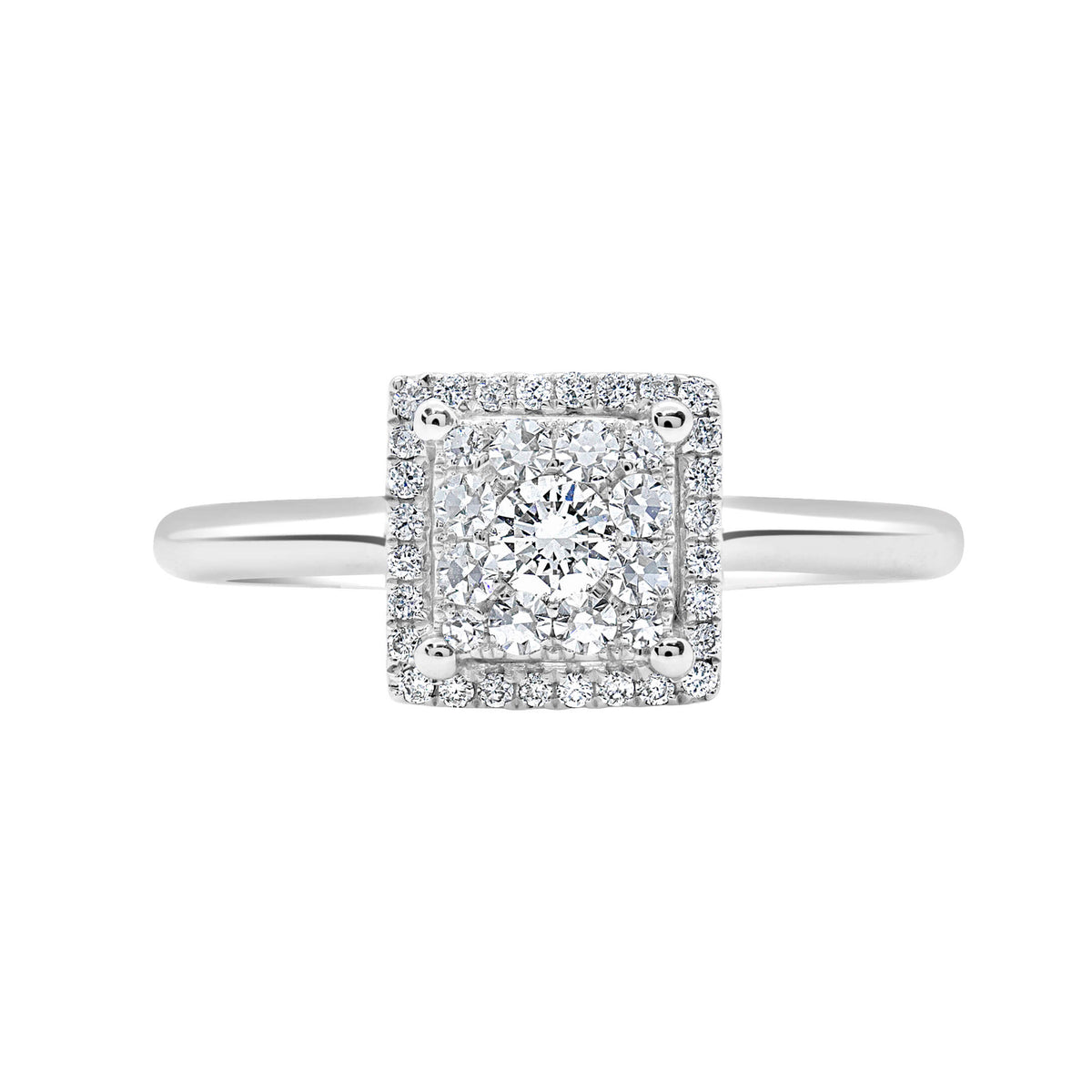 Square Lady Dream Diamond Ring Medium